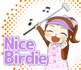 Golf lovers live in Hawaii. sticker #9299250