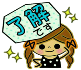 Pretty! Toque of girls sticker #9299824