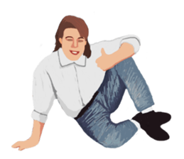 80's friends 2 sticker #9300253