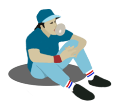 80's friends 2 sticker #9300257