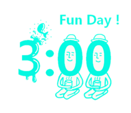 Ticking small people sticker #9300310