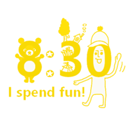 Ticking small people sticker #9300321