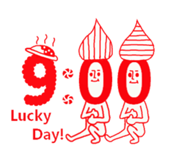 Ticking small people sticker #9300322