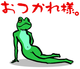frog women sticker #9302346