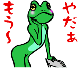 frog women sticker #9302349