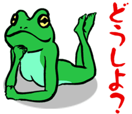 frog women sticker #9302368