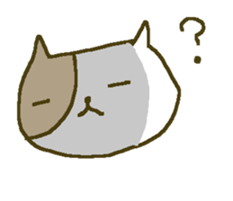 Winter cat family big font. sticker #9303131