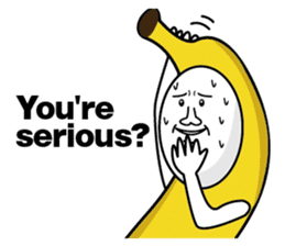 Forcibly banana(English) sticker #9304064