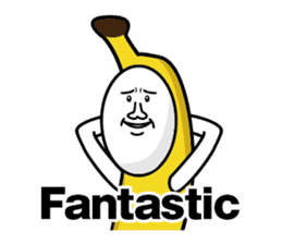 Forcibly banana(English) sticker #9304083