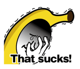Forcibly banana(English) sticker #9304090