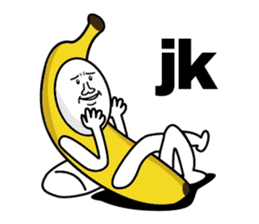 Forcibly banana(English) sticker #9304098