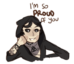 Demon Dad and the Dead Daughter sticker #9304302