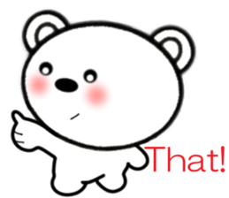Bear is cute ! (Everyday life) [English] sticker #9304442