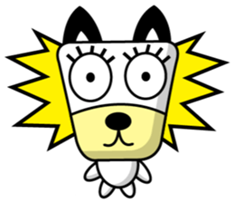 Trapezoidal Dog 4 ( English ) sticker #9304866