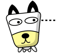 Trapezoidal Dog 4 ( English ) sticker #9304878