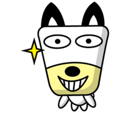 Trapezoidal Dog 4 ( English ) sticker #9304879