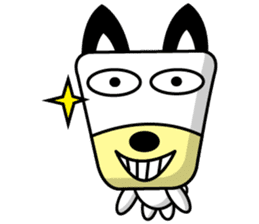 Trapezoidal Dog 4 ( English ) sticker #9304879