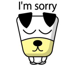 Trapezoidal Dog 4 ( English ) sticker #9304886