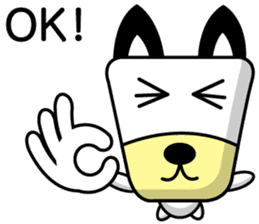 Trapezoidal Dog 4 ( English ) sticker #9304894