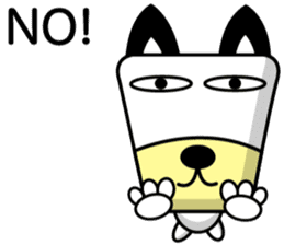 Trapezoidal Dog 4 ( English ) sticker #9304895