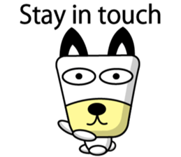 Trapezoidal Dog 4 ( English ) sticker #9304901