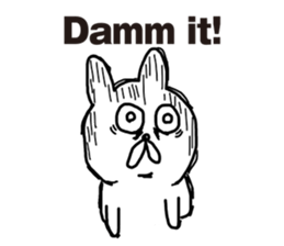 Sick rabbit(English) sticker #9304948