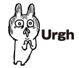 Sick rabbit(English) sticker #9304950