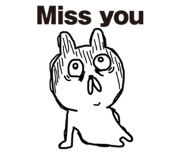 Sick rabbit(English) sticker #9304953