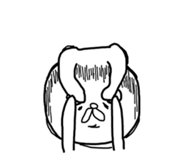 Sick rabbit(English) sticker #9304956