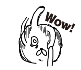 Sick rabbit(English) sticker #9304957