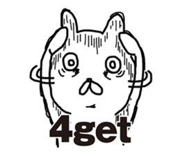 Sick rabbit(English) sticker #9304965