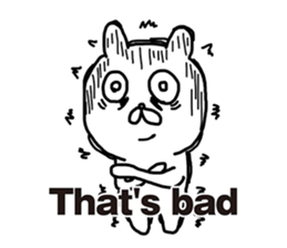 Sick rabbit(English) sticker #9304966