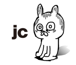 Sick rabbit(English) sticker #9304967