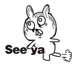 Sick rabbit(English) sticker #9304969