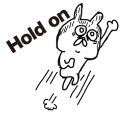 Sick rabbit(English) sticker #9304970