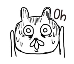 Sick rabbit(English) sticker #9304971