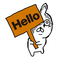 Sick rabbit(English) sticker #9304974