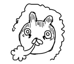 Sick rabbit(English) sticker #9304976