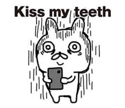 Sick rabbit(English) sticker #9304977