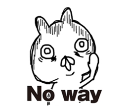 Sick rabbit(English) sticker #9304978