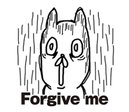 Sick rabbit(English) sticker #9304979