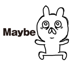 Sick rabbit(English) sticker #9304982