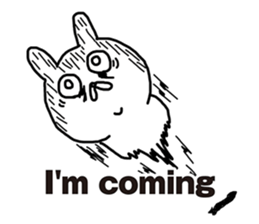 Sick rabbit(English) sticker #9304983