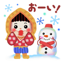 pretty snow child sticker #9304985