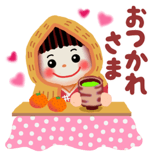 pretty snow child sticker #9304987