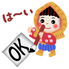 pretty snow child sticker #9304989