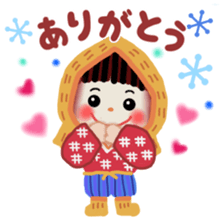 pretty snow child sticker #9304991