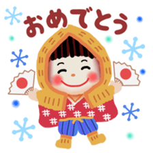 pretty snow child sticker #9304992