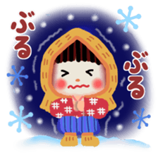 pretty snow child sticker #9304998