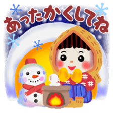 pretty snow child sticker #9305000